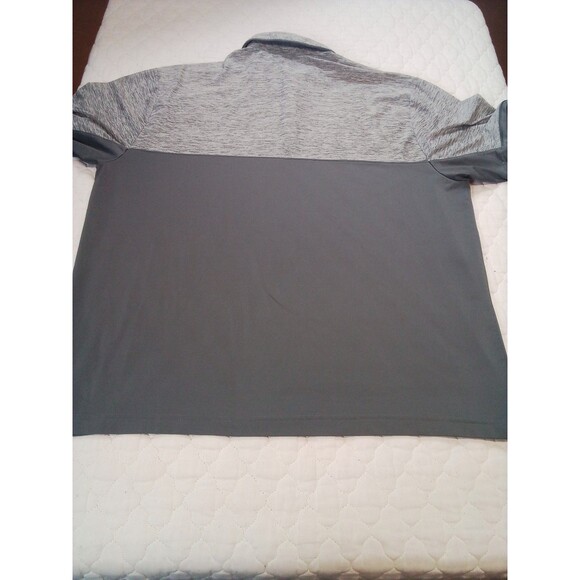 Men's Gray Under Armour Polo  Tone  Shirt No Size Tag Measures XL - Picture 3 of 12